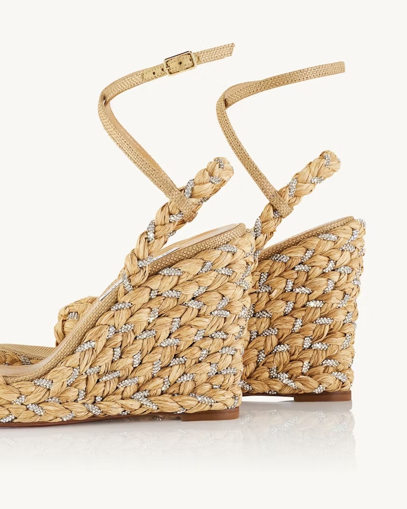 Aquazzura Costiera 120mm Wedge Espadrilles