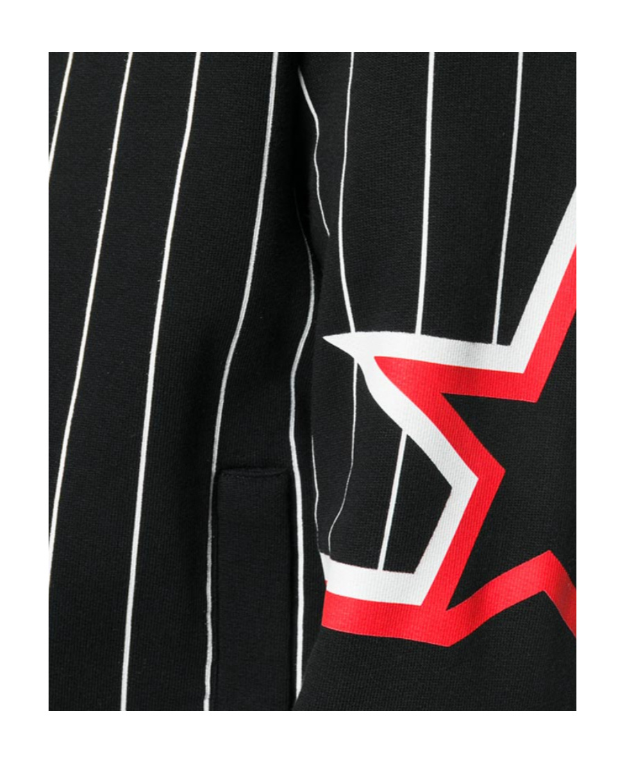 Givenchy Striped Pilot Jacket In Black