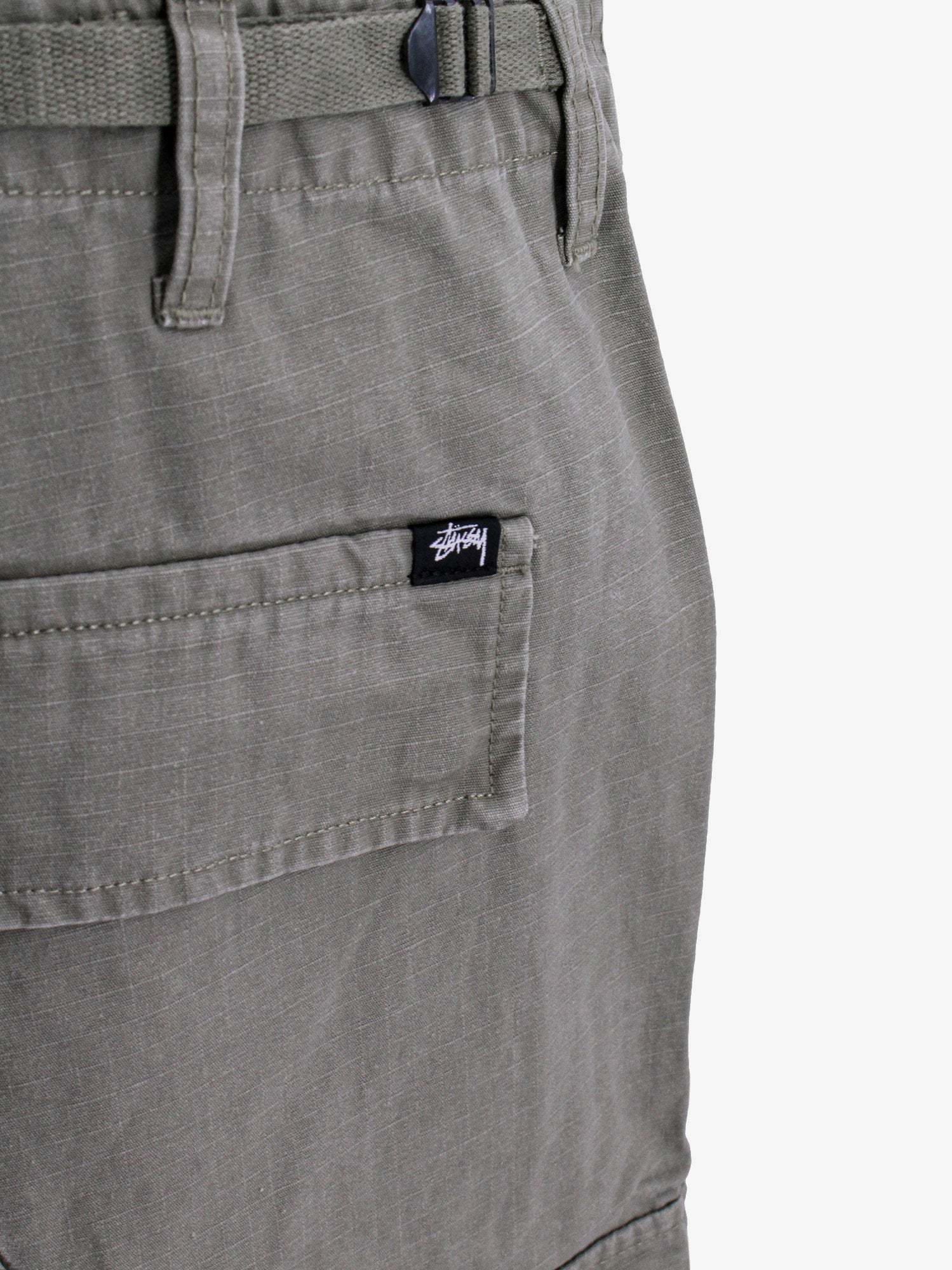 Stussy Belt-loop Casual Pants In Gray