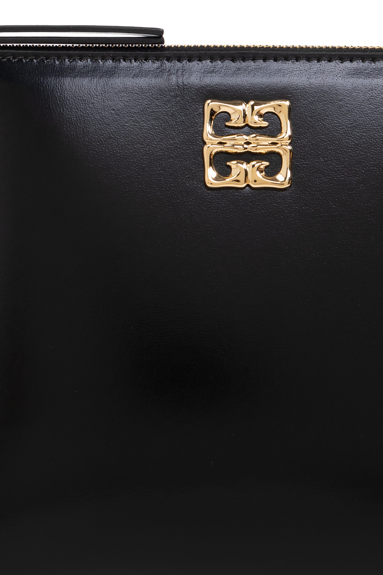 Givenchy Medium 4g Liquid Pouch In Box Leather In Black