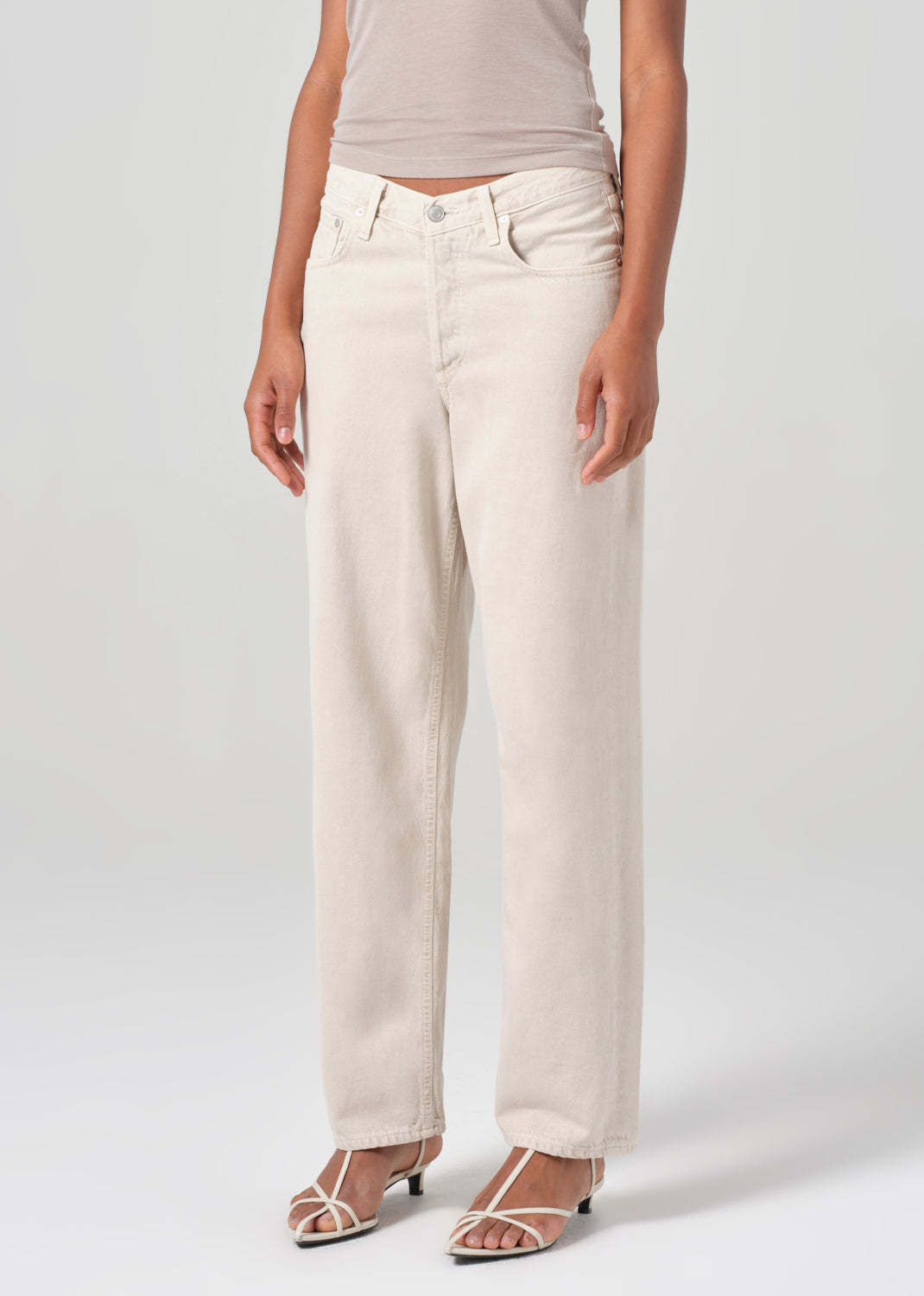 Agolde Straight-leg Jeans In Neutral