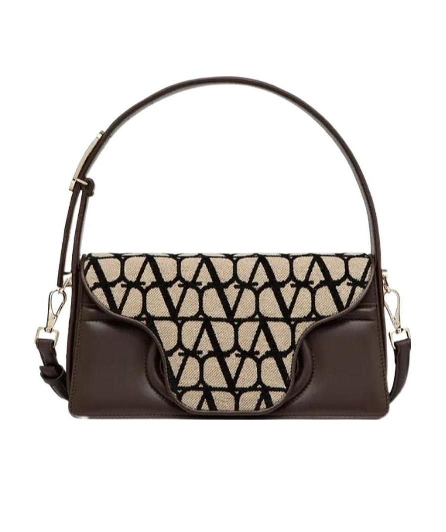 VALENTINO GARAVANI VALENTINO LE GRAND DEUXIÈME LOGO PLAQUE SHOULDER BAG