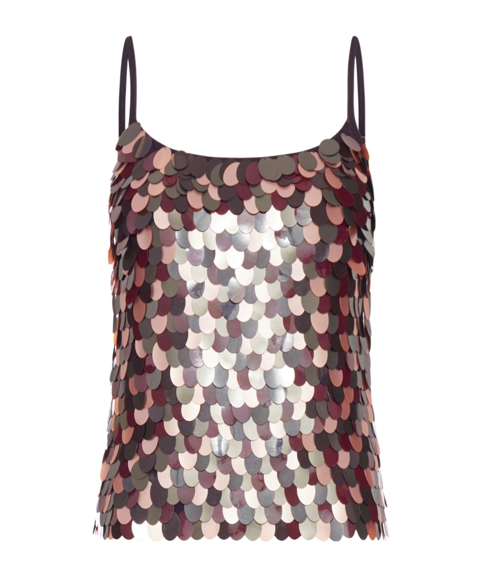 Dries Van Noten Embroidered Top With Sequins In Burgundy