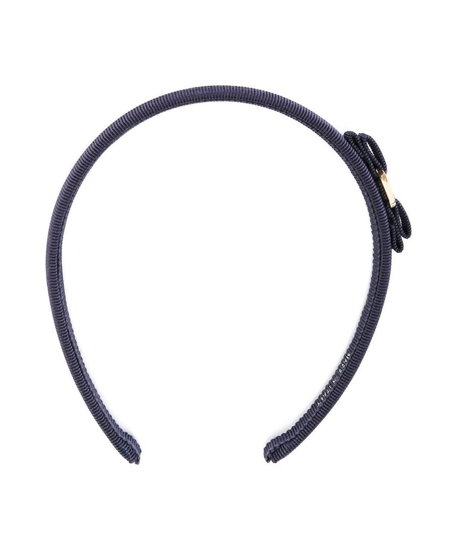 Ferragamo Bow Hair Band Off-beat Detailing In Black