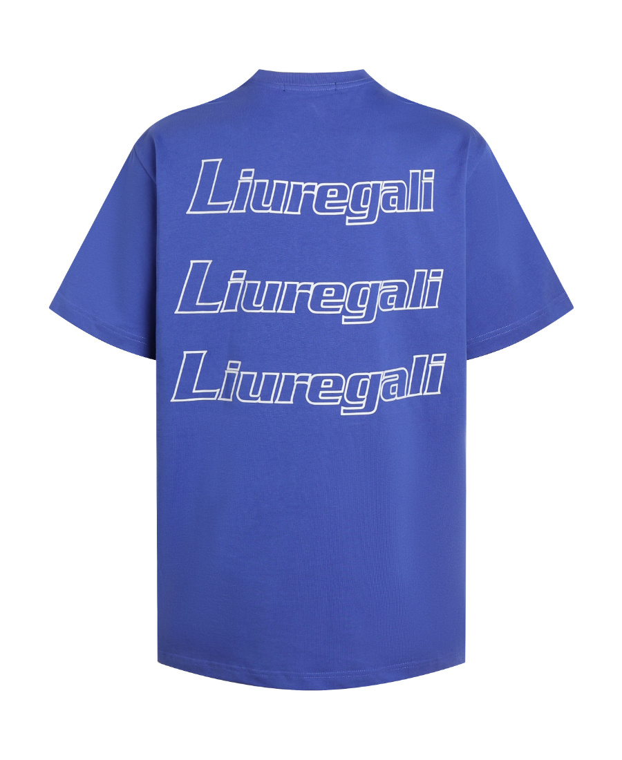 Liuregali Logo Details Short-sleeved T-shirt In Blue