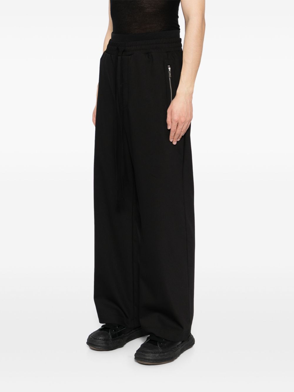 Thom Krom Relaxed Fit Black Cotton Trousers In Black