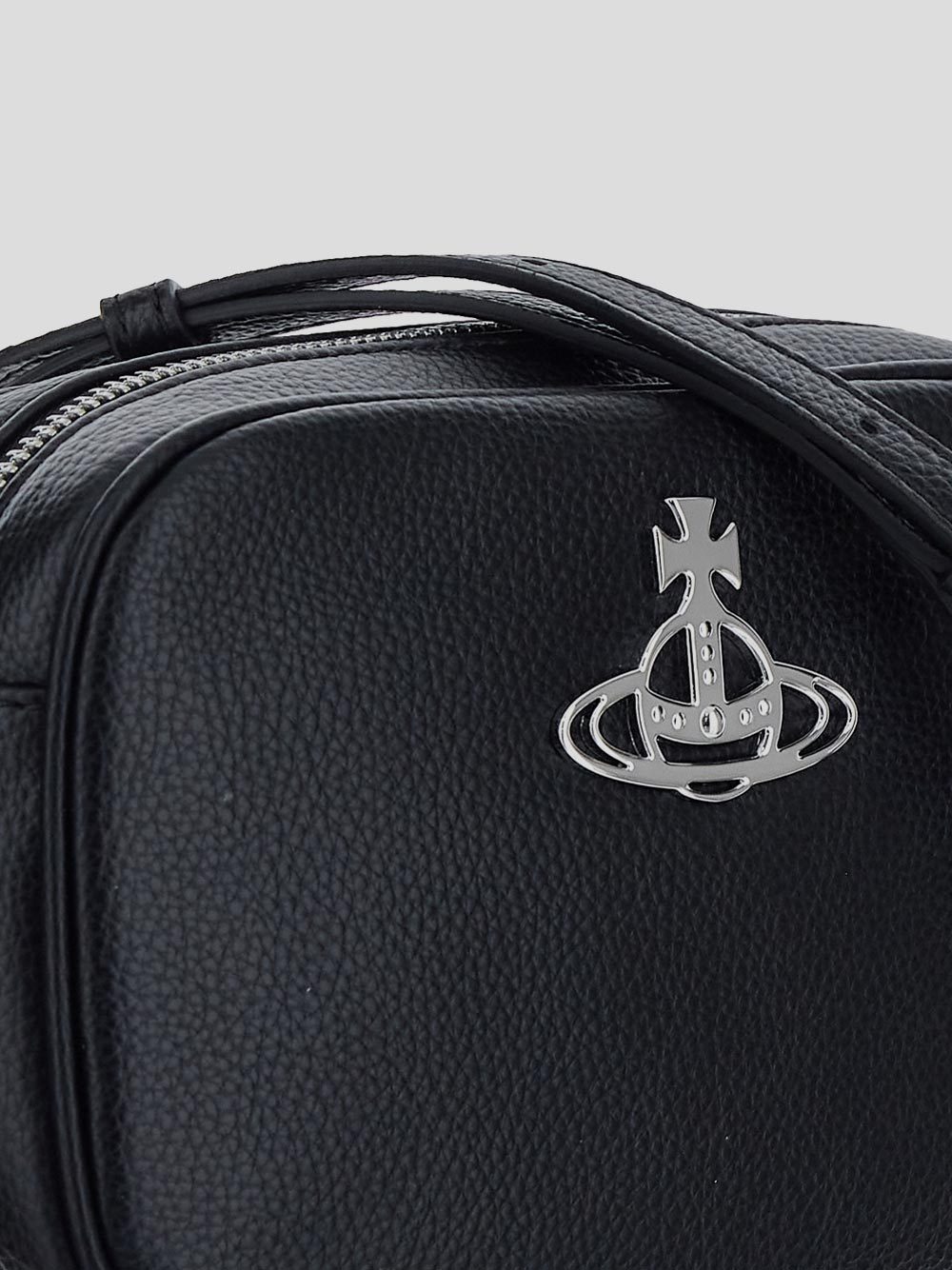 Vivienne Westwood Anna Orb-plaque Crossbody Bag In Black