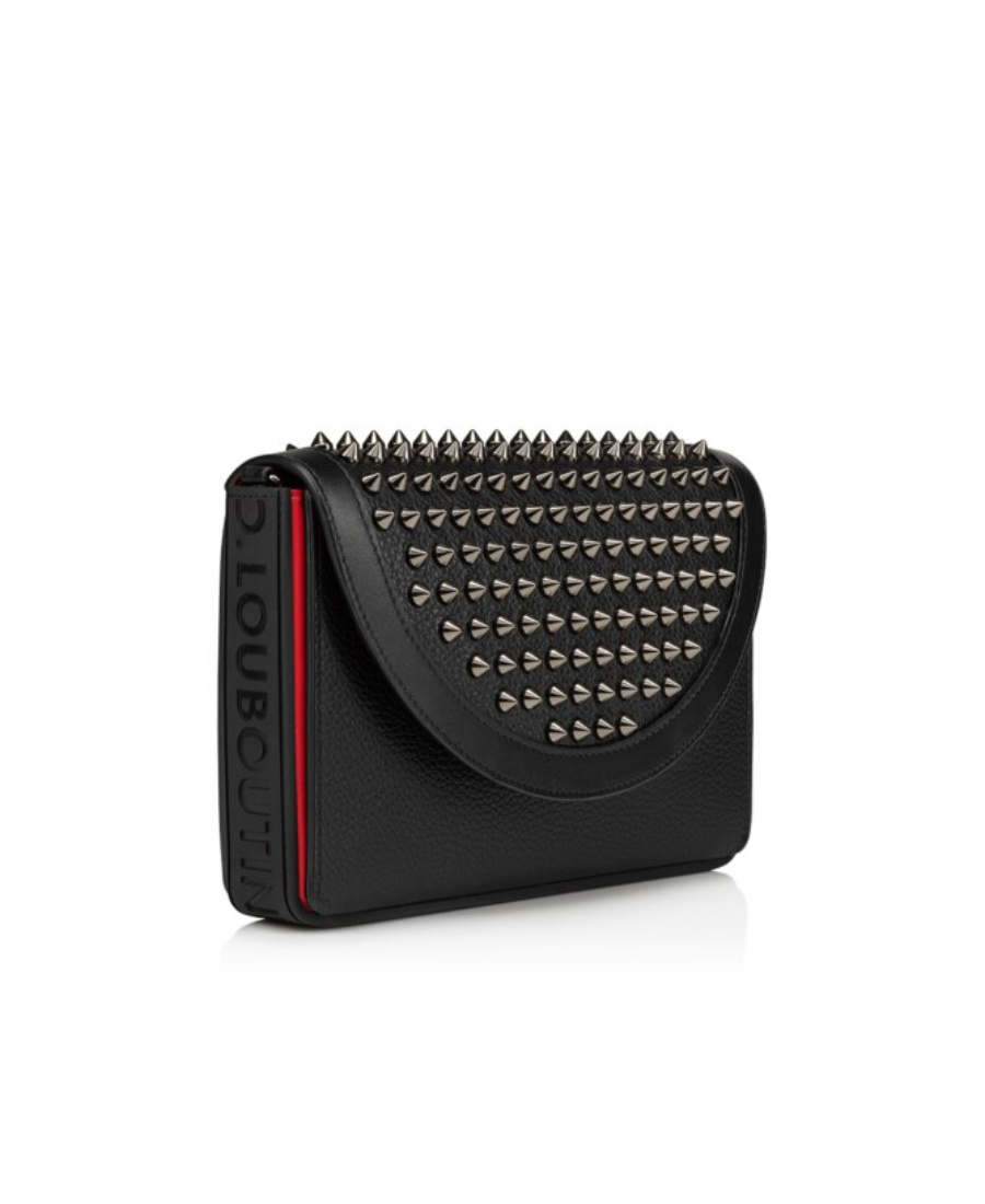 Christian Louboutin Explorafunk Spike-detail Shoulder Bag In Black