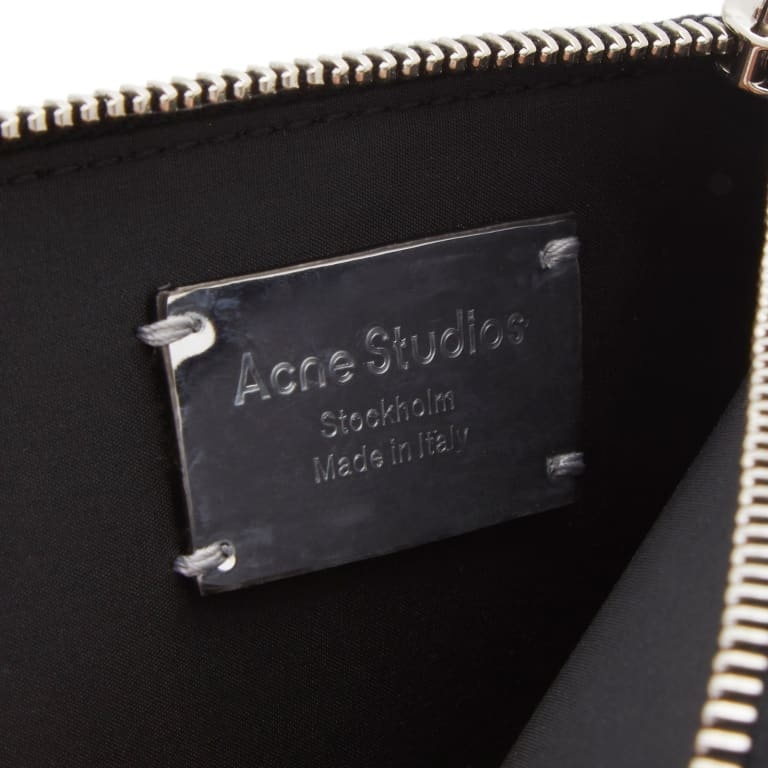 Acne Studios Zipper Wallet In White