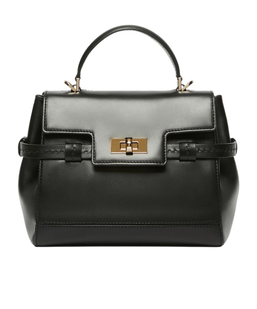 Max Mara Flap Shoulder Bag In Black