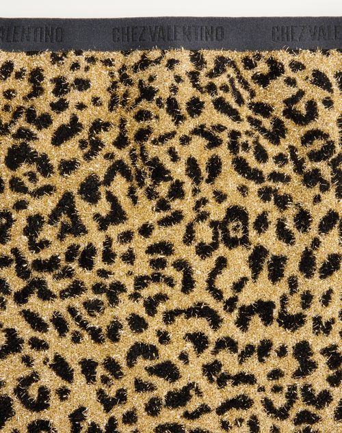 Valentino Jacquard Animal Print Lurex Knit Skirt Woman Animal Print Xs In Brown