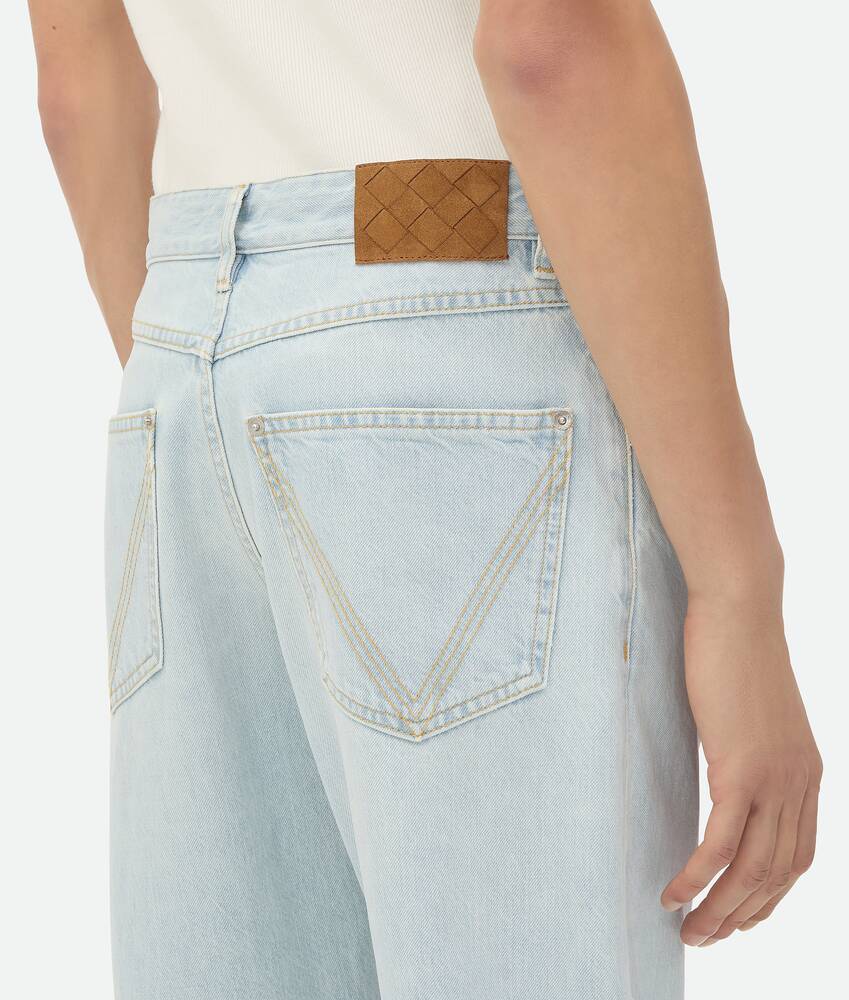 Bottega Veneta Extra Bleached Straight Jeans In White