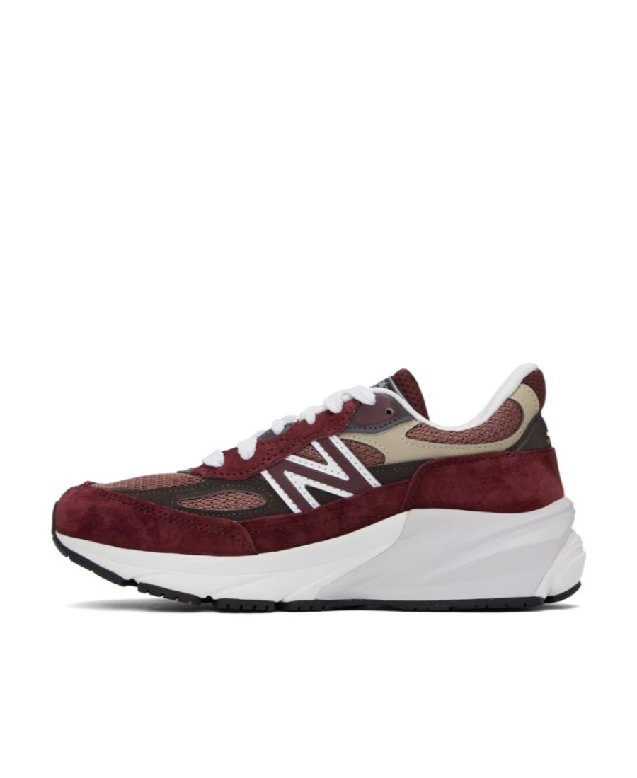NEW BALANCE 990V6 MADE IN USA 'BURGUNDY' SNEAKERS