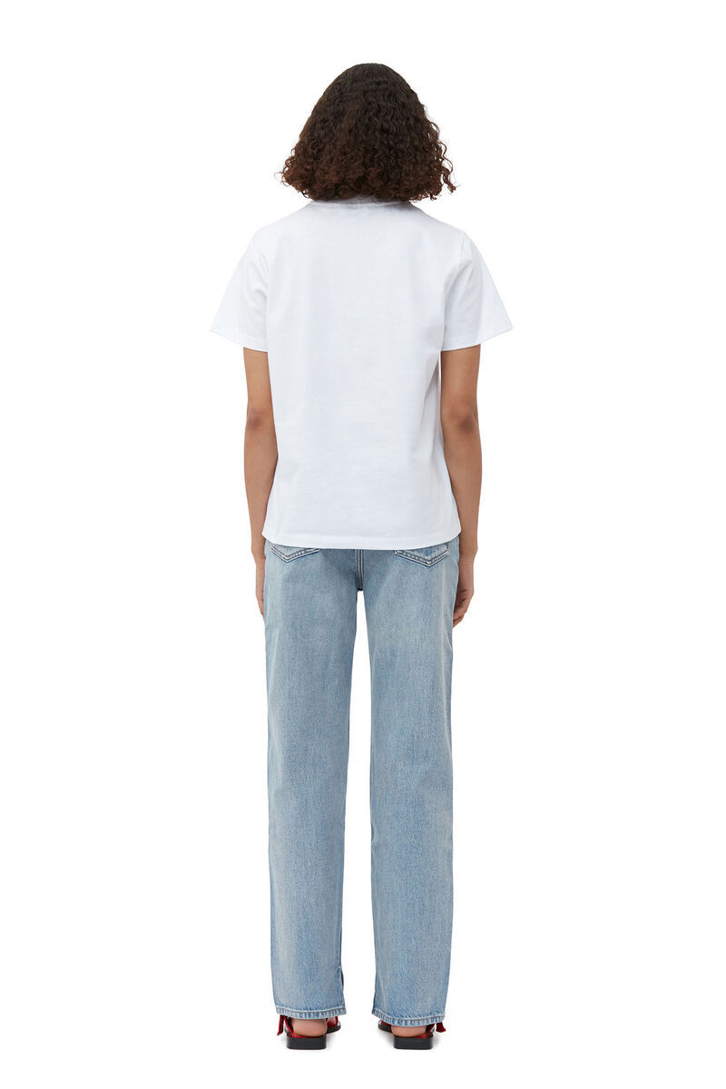 Ganni Lovy Vintage Jeans In Blue
