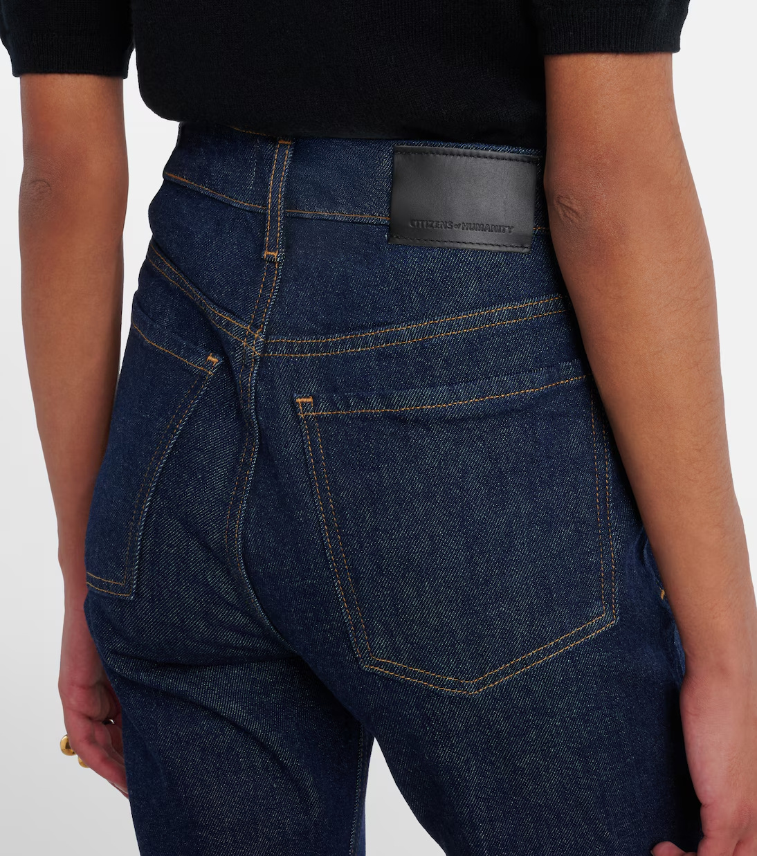 Citizen Of Humanity Zurie High-rise Straight Jeans In Brown