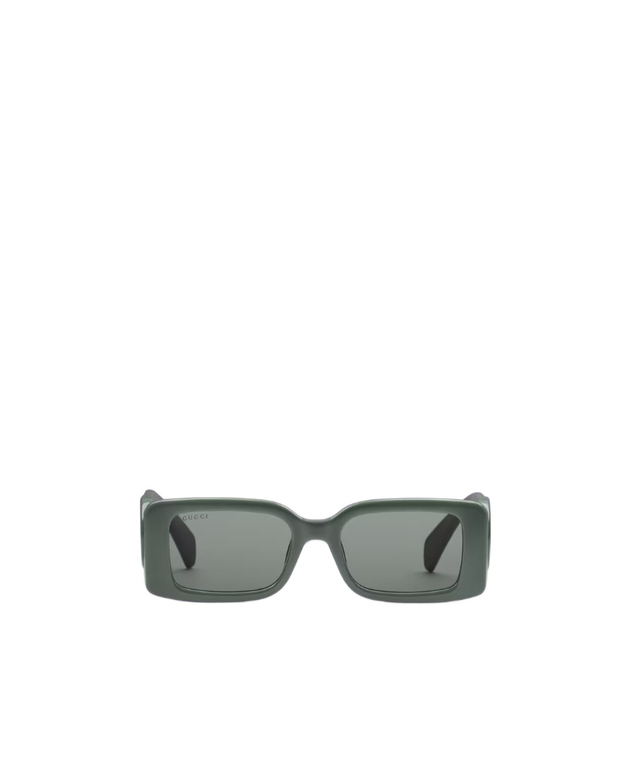 Gucci Rectangular Interlocking G Logo Sunglasses In Gray