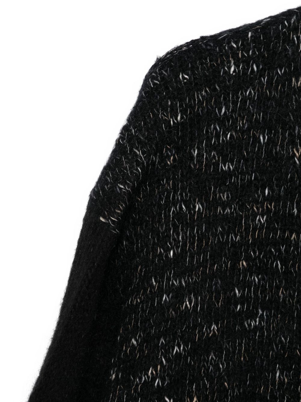 Alysi Button-front Cardigan In Black