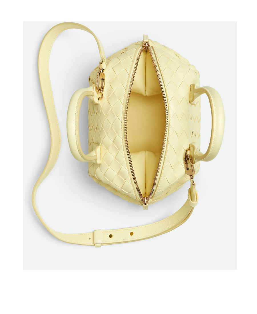 Shop Bottega Veneta Mini Bauletto Shoulder Bag In Yellow