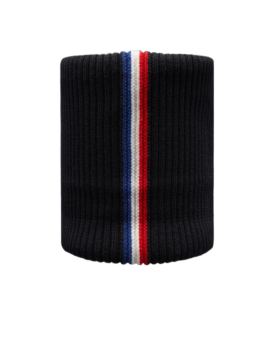 MONCLER WOOL LOGO COLLAR