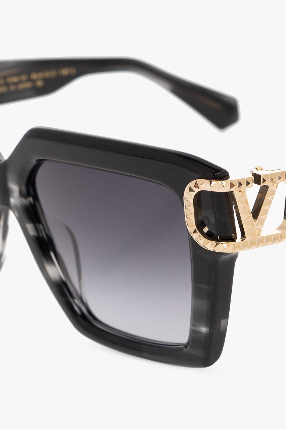 Valentino Eyewear Butterfly Frame Sunglasses In Gray