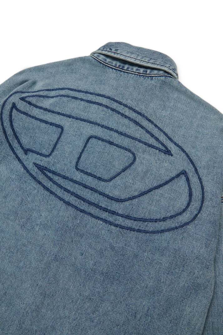 Diesel Denim Shirt In Animal Print