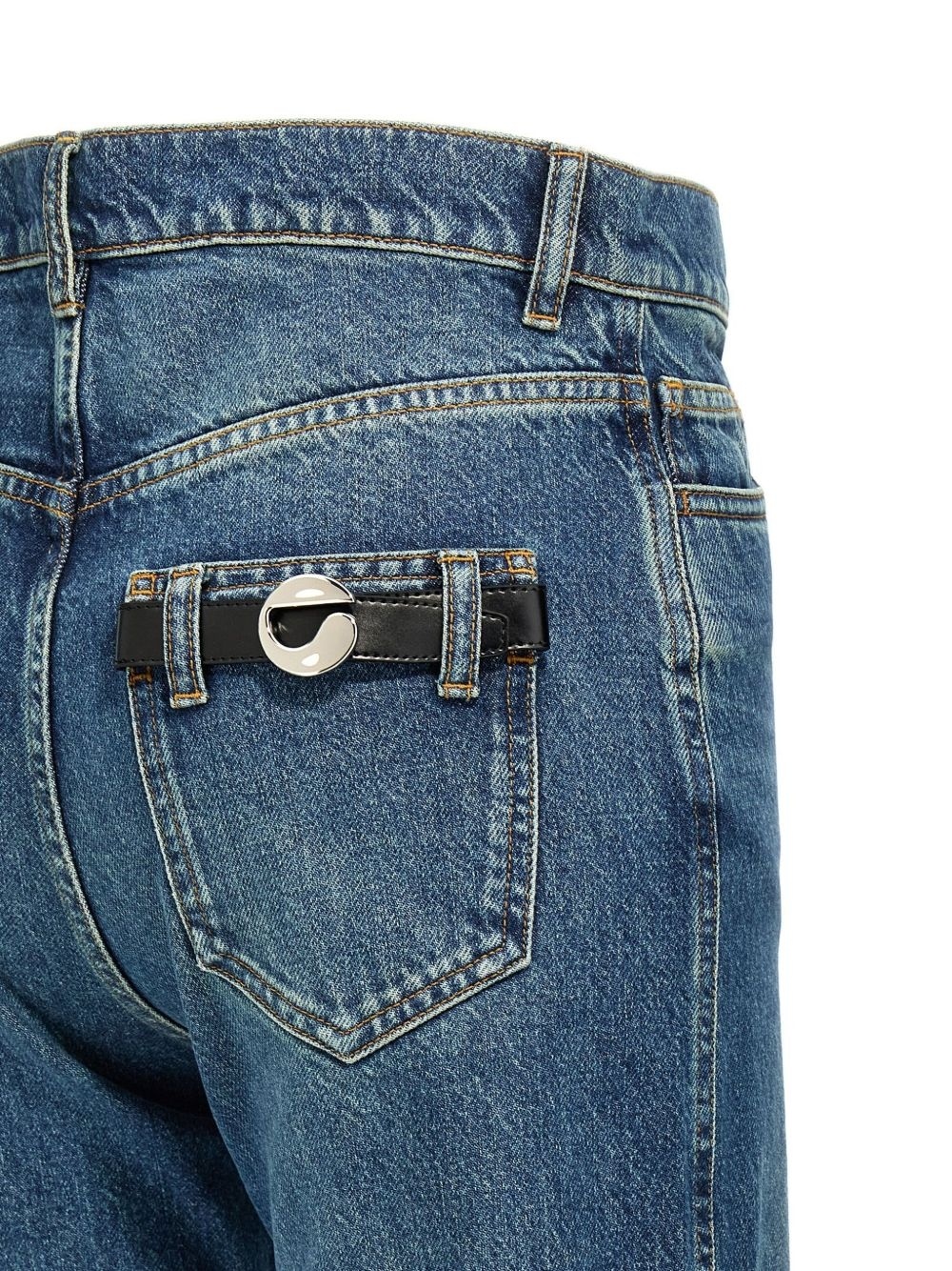 Coperni Denim Trousers With Belt Loops In Blue