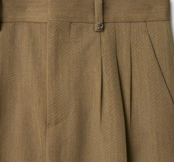 Burberry Wool Tailored Trousers In Brown