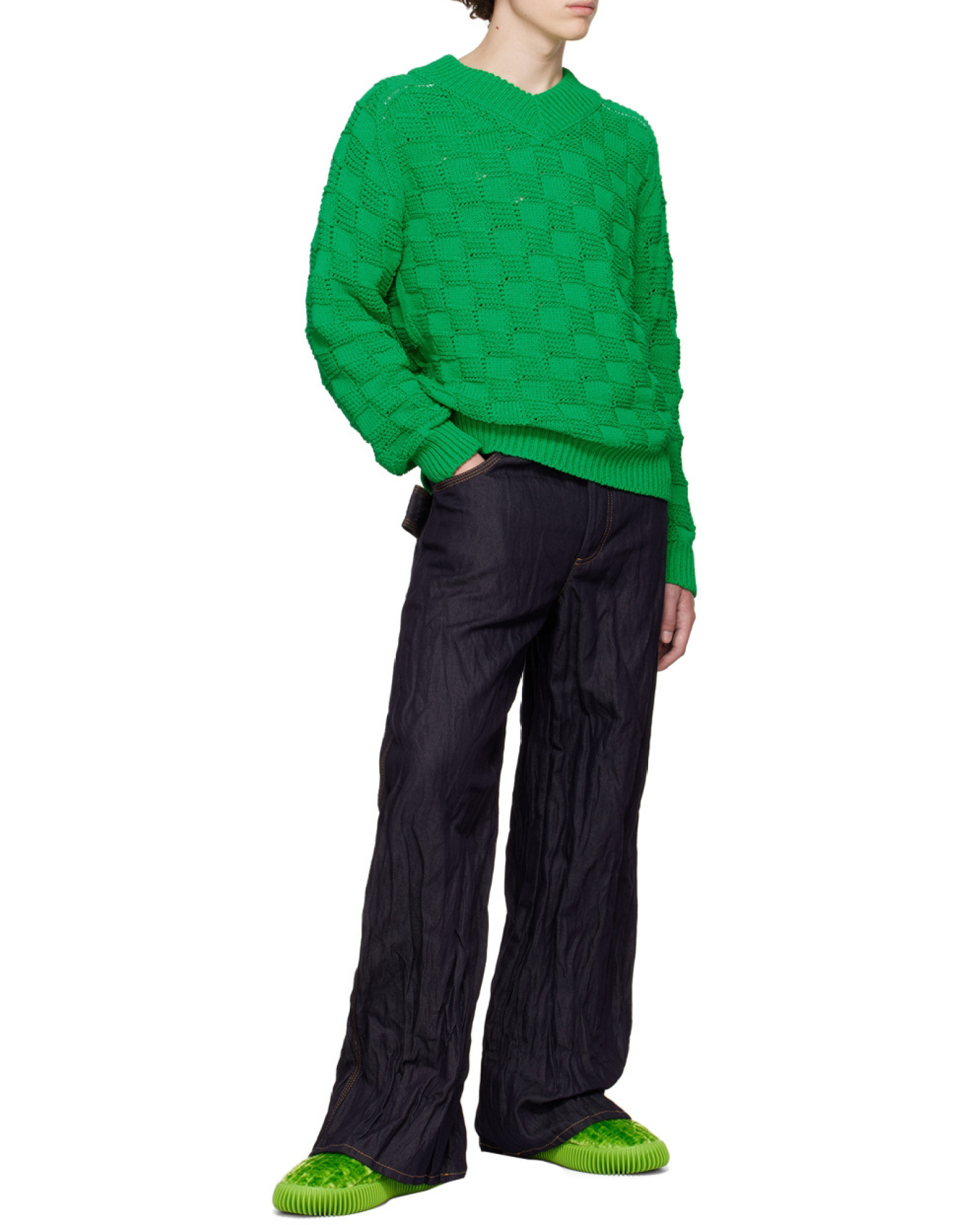 BOTTEGA VENETA COARSE KNITTED SWEATER