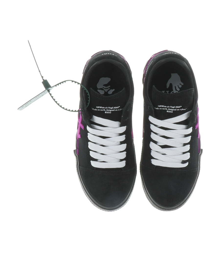 Off-white Vulcanized Low-top Sneakers In Black