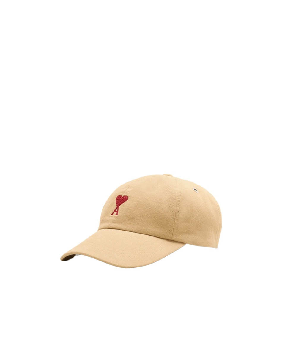 Ami Alexandre Mattiussi Ami Di Coeur Embroidered Baseball Cap In Nude