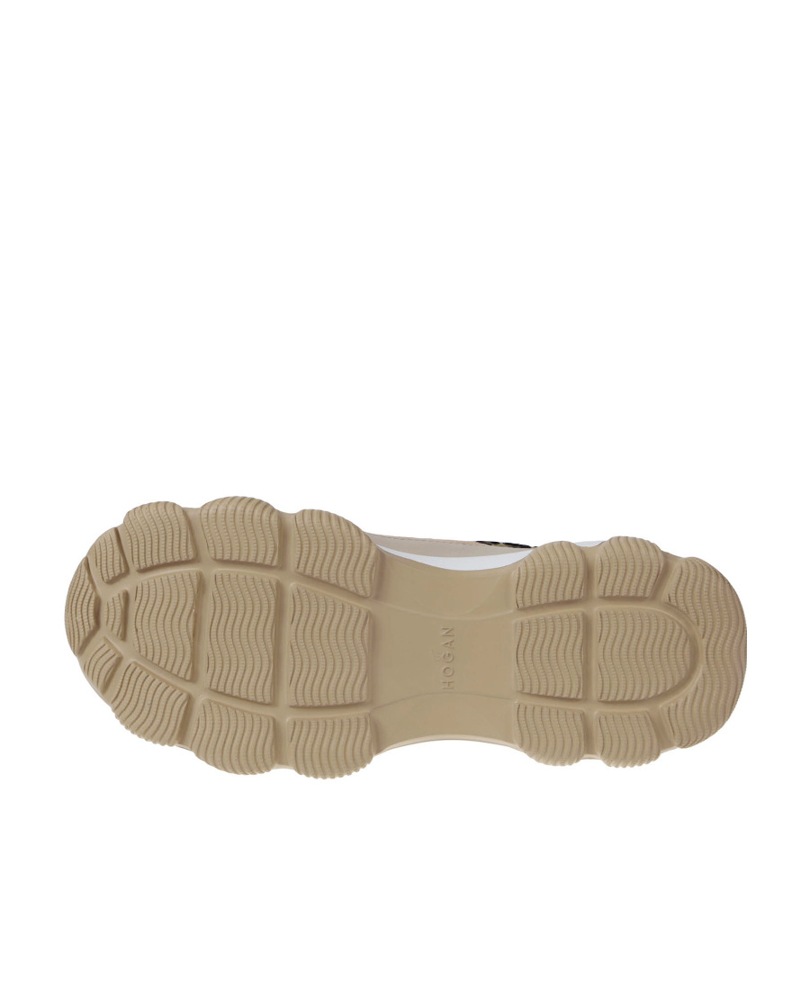 Hogan Hyperactive Chunky Panelled Sneakers In Nude