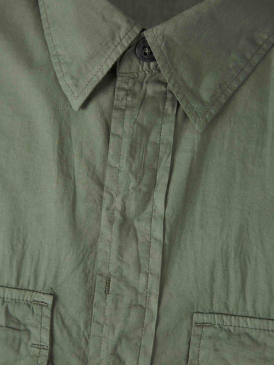 C.p. Company Logo-print Shirt Jacket In Green