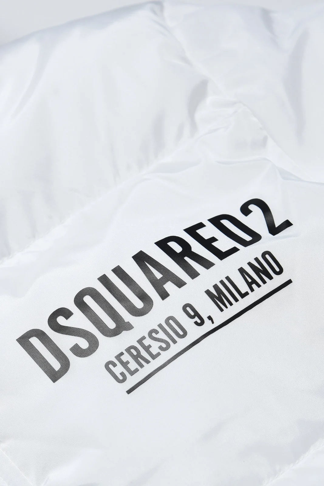 DSQUARED2 TEEN LOGO-PATCH PADDED COAT