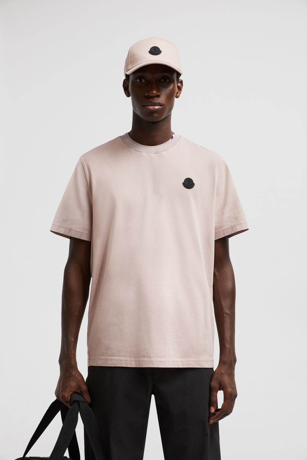 Moncler Logo-patch T-shirt In Nude