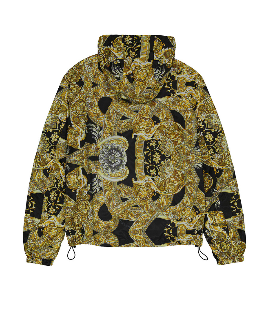 Versace Printed Casual Jacket In Multicolor