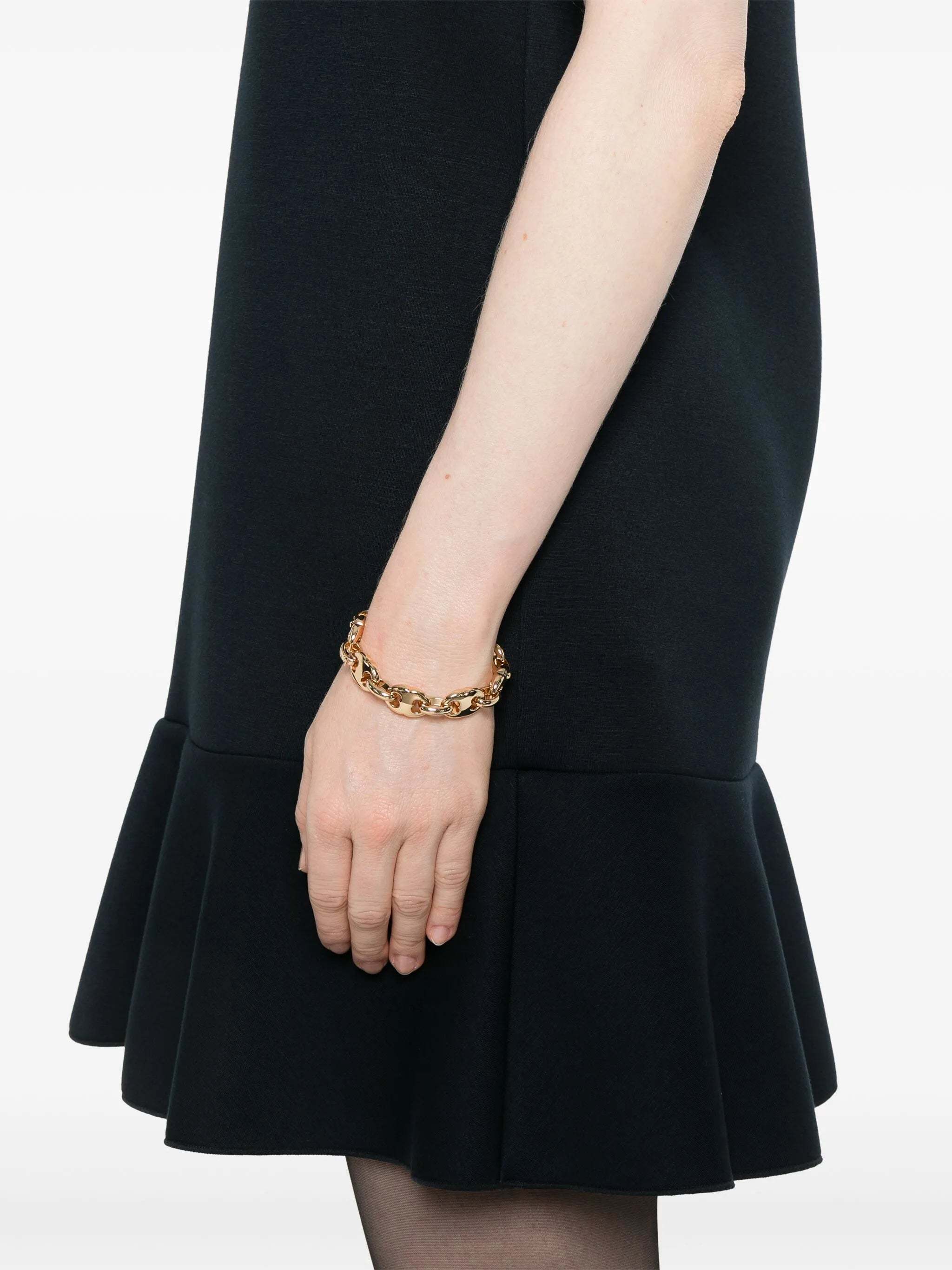 Max Mara Veloce Navy Jersey Dress In Black