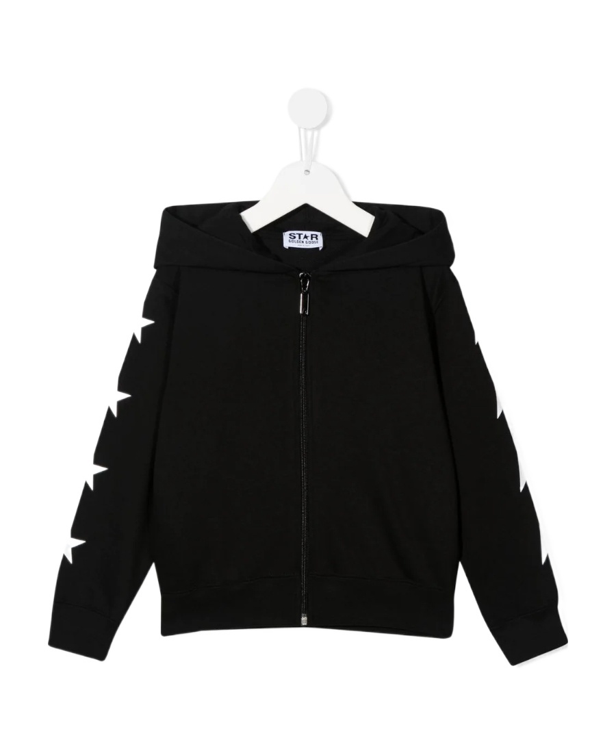 Golden Goose Star-print Hoodie In Black