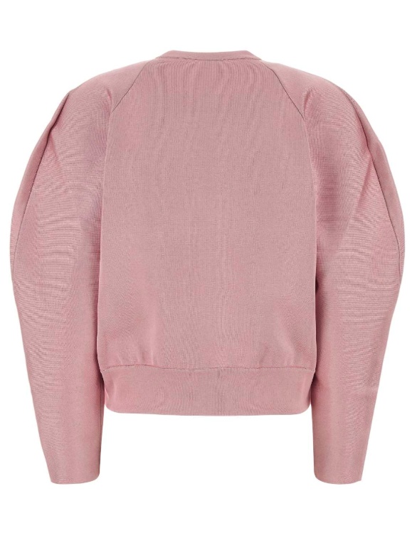 Givenchy Round Neck Long-sleeved Sweatshirt In Pink