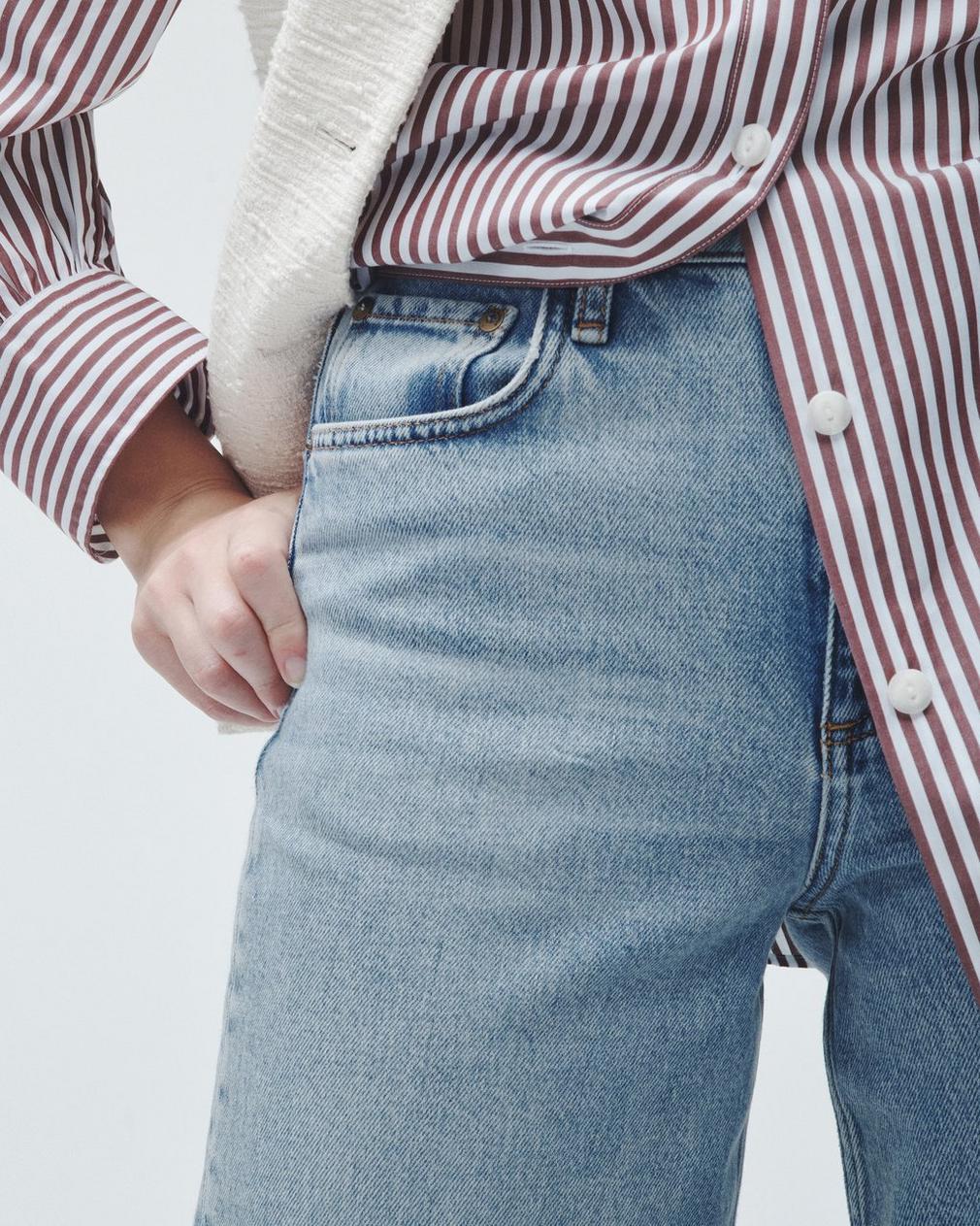 Rag & Bone High-rise Vintage Stretch Jeans Pants In Blue