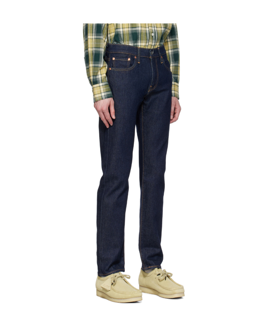 Levi's 502 Taper Stretch Denim Trousers In Black