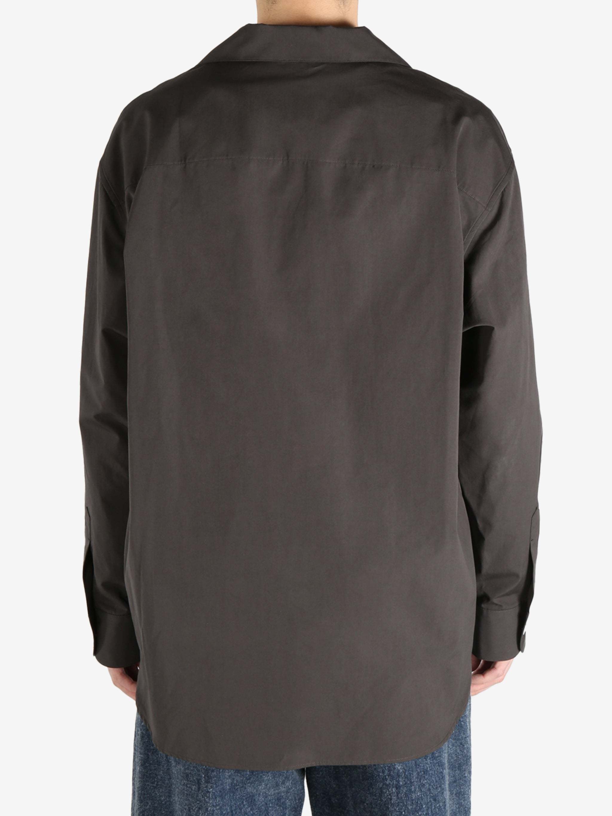 The Row Long-sleeved Shirt In Black
