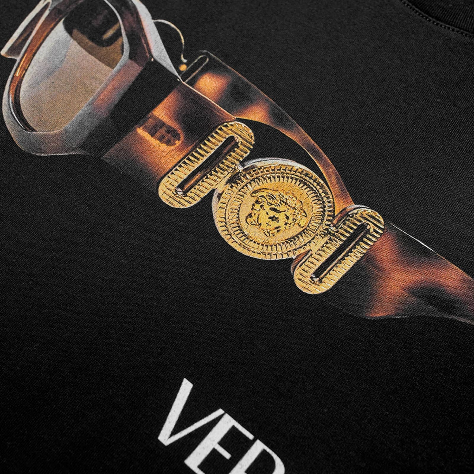 Versace Short-sleeved T-shirt In Black