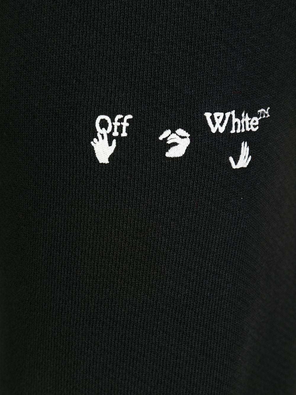 Off-white Wave Outline Diag Slim Sweatpants In Black