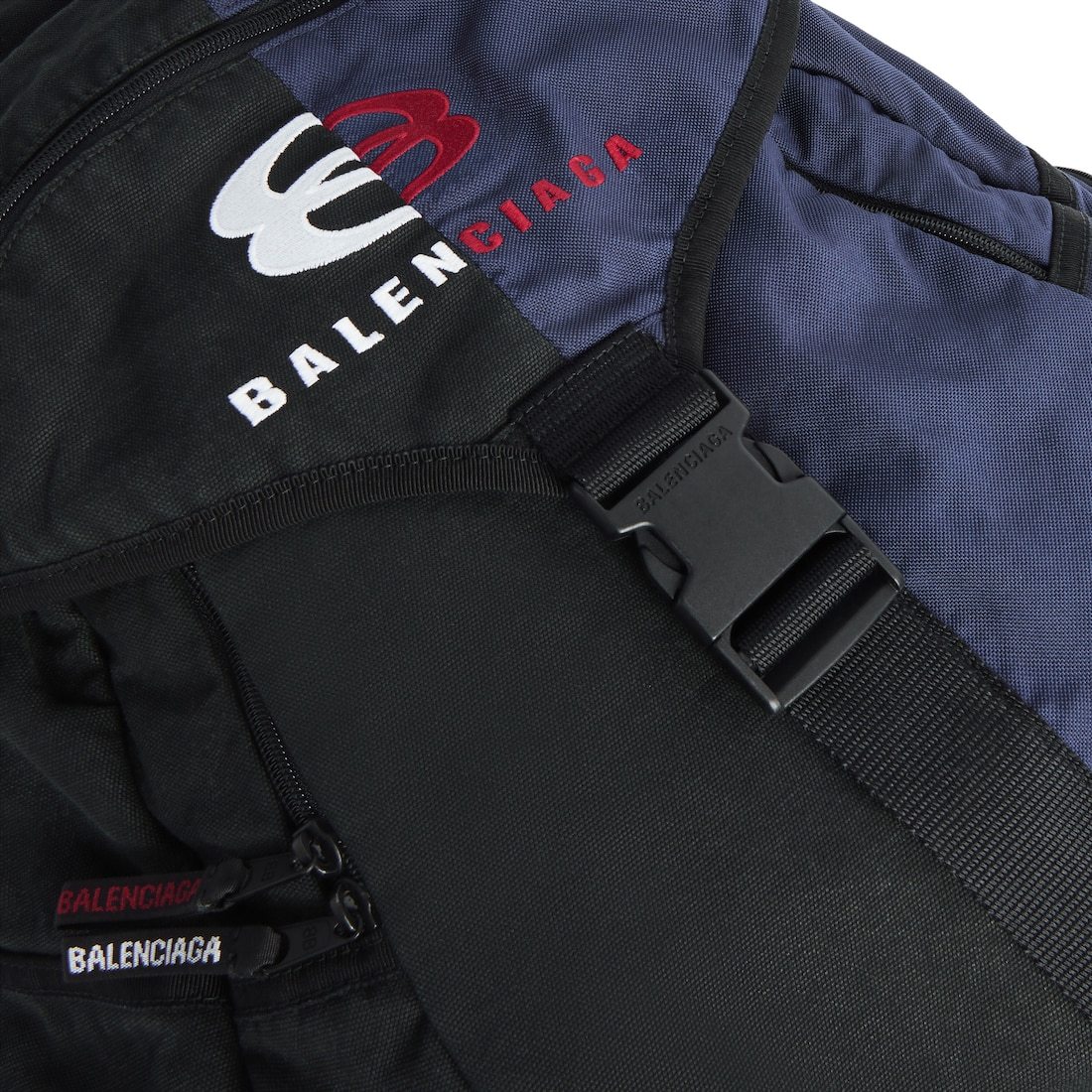 Balenciaga Men's Unity Backpack Large In Black/navy In Multi
