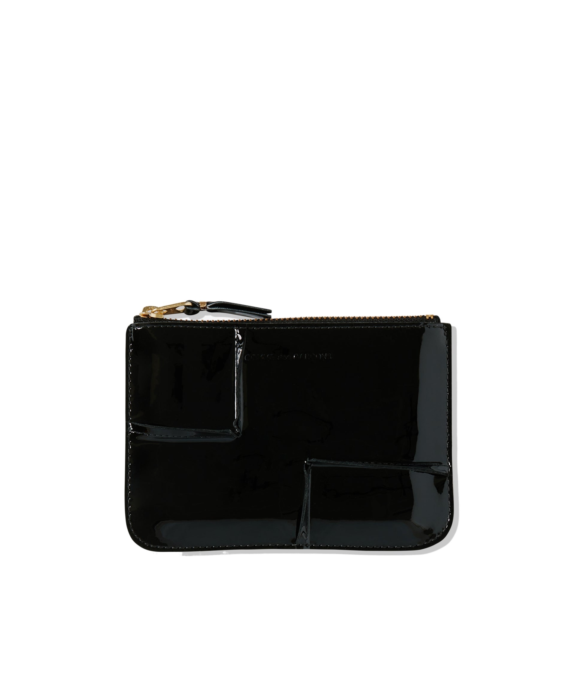 Comme Des Garçons Top Zipper Change Wallet In Black