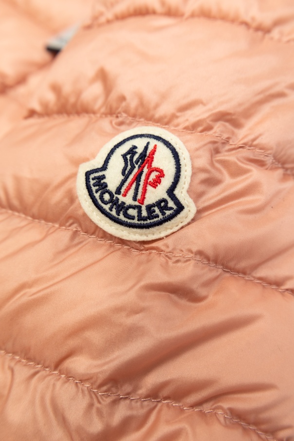 Moncler Long-sleeved Down Jacket In Nude