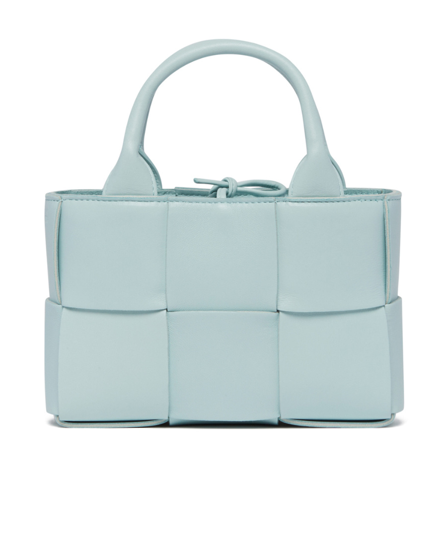 Bottega Veneta Candy Arco Leather Tote Bag In Green