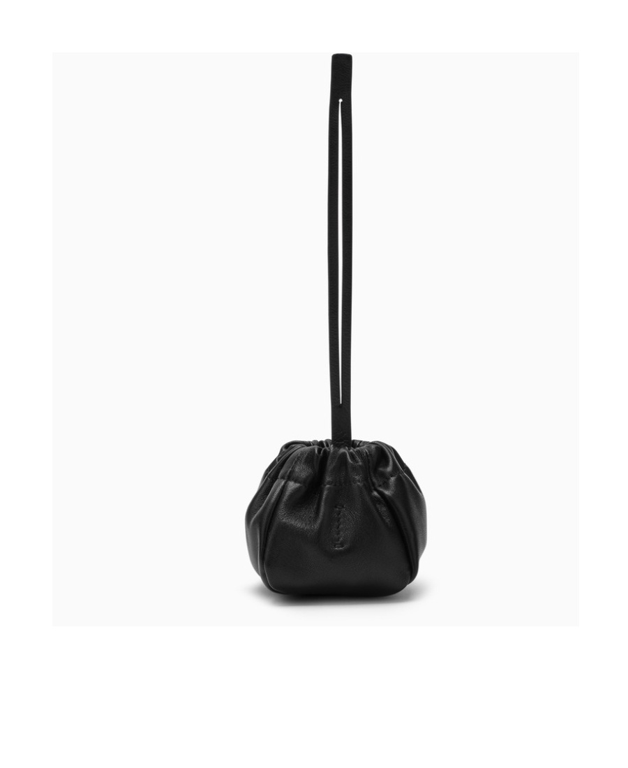 Jil Sander Mini Ripple Pouch In Black
