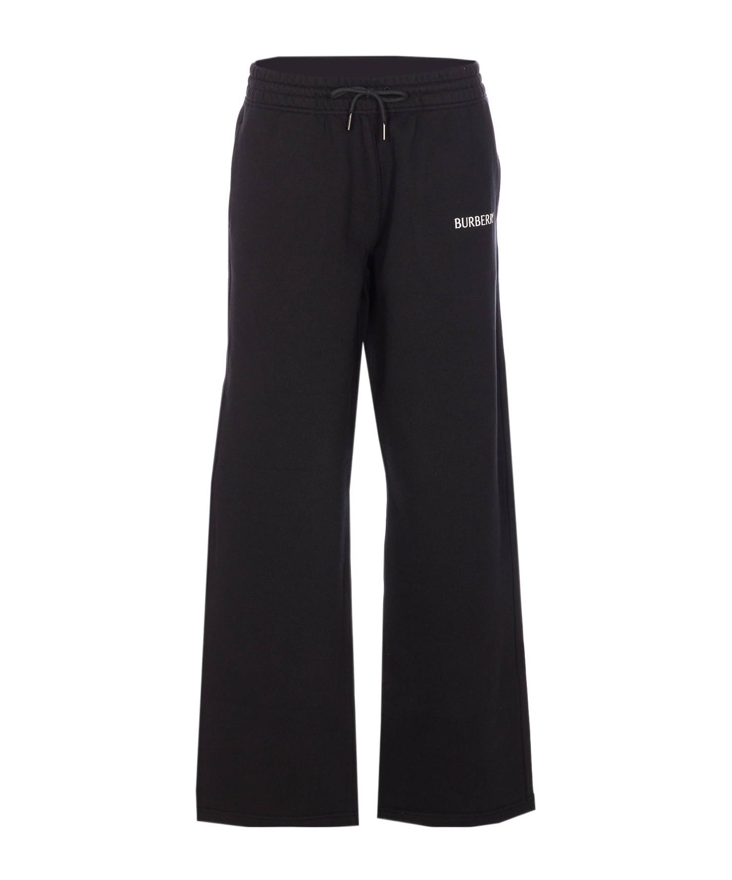 Burberry Logo Printed Drawstring Track Trousers In Black