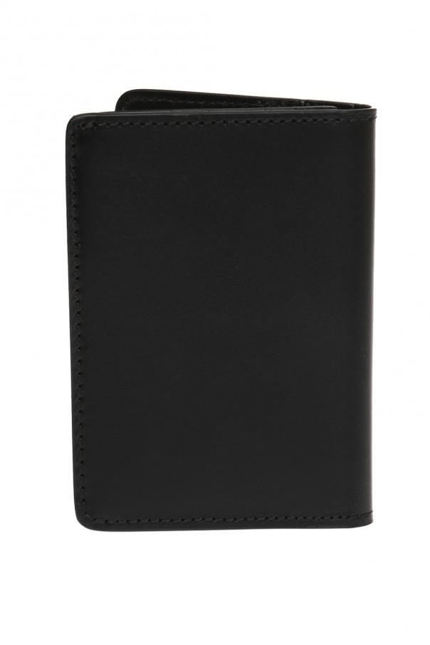 Apc Stefan Leather Cardholder In Black